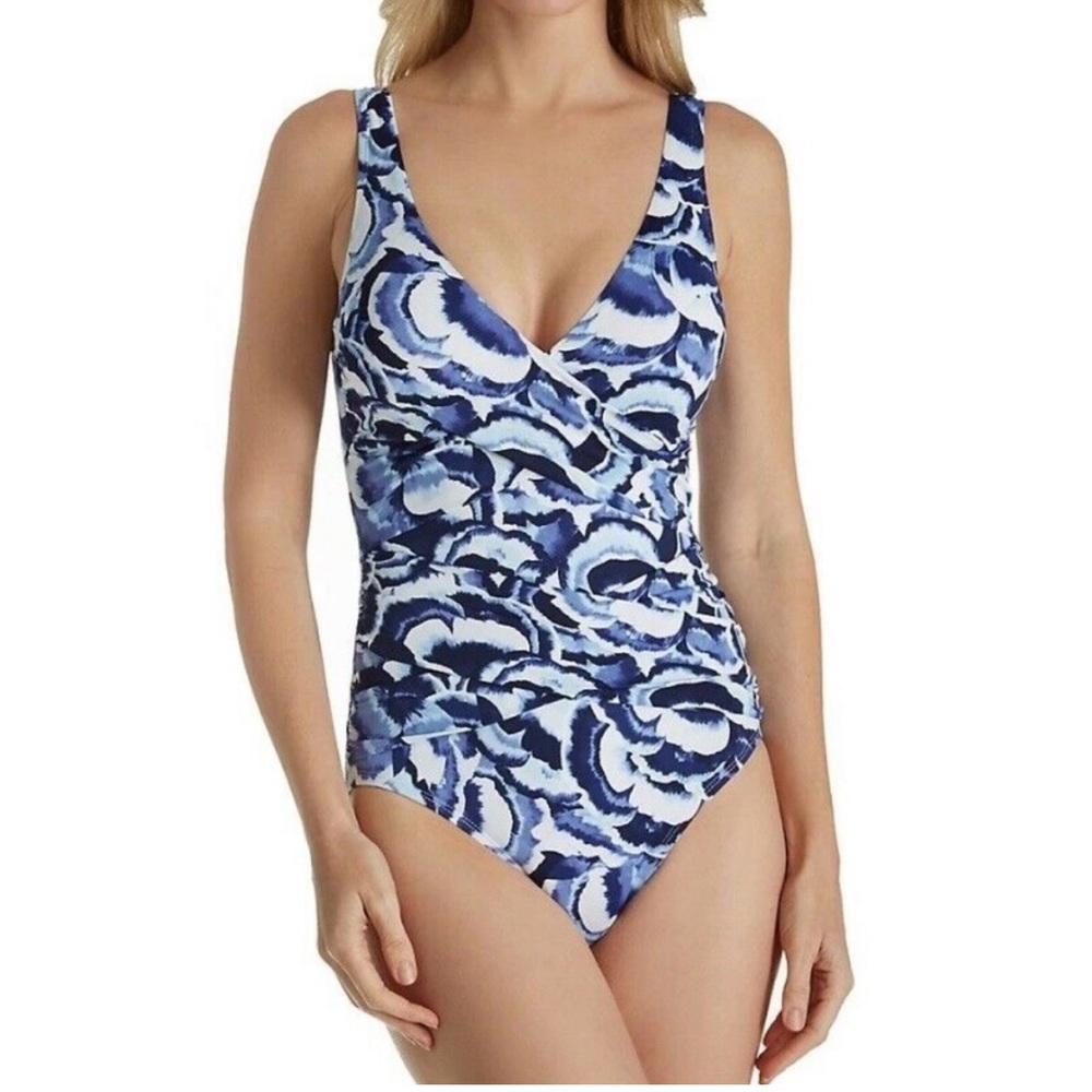 NWT TOMMY BAHAMA PANSY UNDERWIRE ONE PIECE. SIZE SMALL